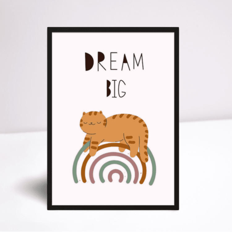 Dream Big Cat Black